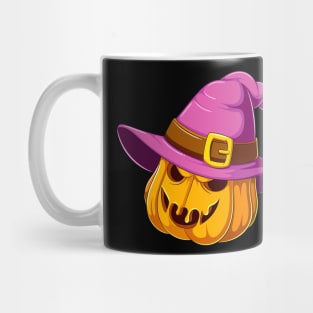 Halloween pumpkin with witch hat Mug